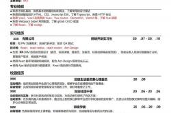 SEO分析检验专业简历