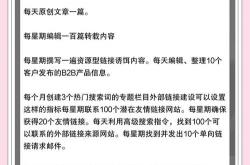 seo工作任务指标