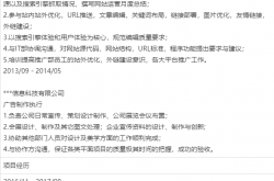 求职seo工作描述