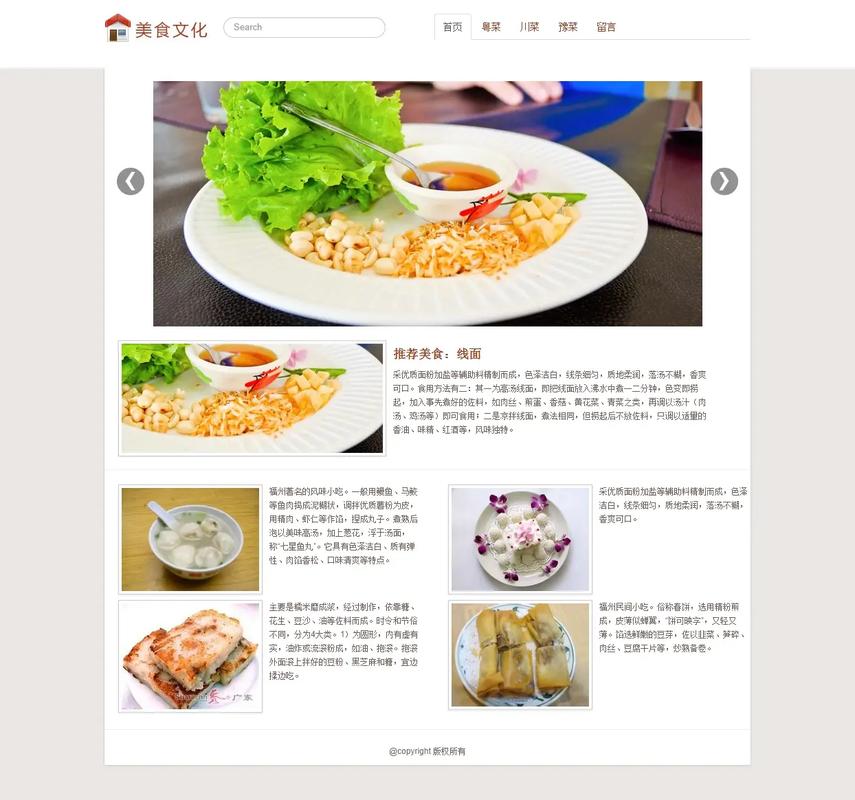 餐饮网站建设优化技术